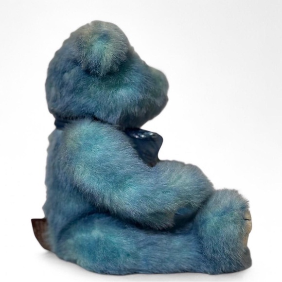 Adorable. Ty Azure Retired Attic Series Posable Blue Teddy Bear - Picture 4 of 6